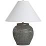 Renwil 21" High Dark Gray Hand Thrown Jar Ceramic Table Lamp