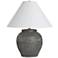 Renwil 21" High Dark Gray Hand Thrown Jar Ceramic Table Lamp