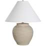 Renwil 21" High Sand Beige Hand Thrown Jar Ceramic Table Lamp