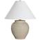 Renwil 21" High Sand Beige Hand Thrown Jar Ceramic Table Lamp