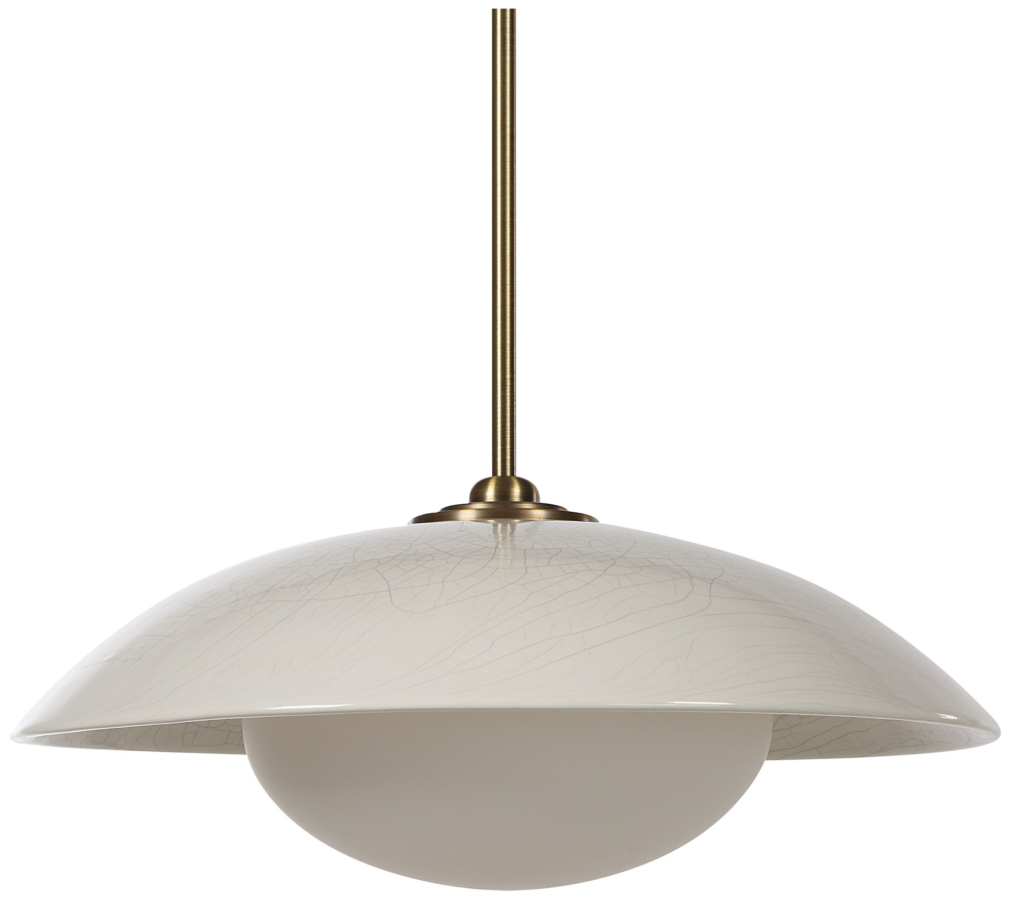 Renwil Abbie 72.5" Height Ceiling Fixture, Off-White Crackle