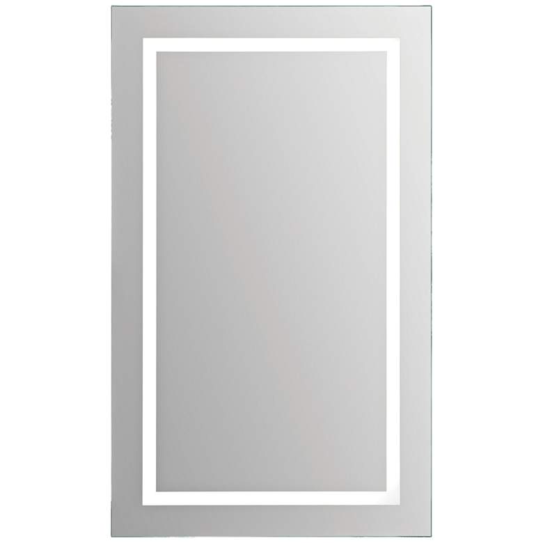 Image 2 Renwil Adele Clear Glass 24" x 40" Rectangular LED Wall Mirror