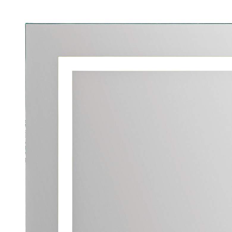 Image 3 Renwil Adele Clear Glass 24" x 40" Rectangular LED Wall Mirror more views
