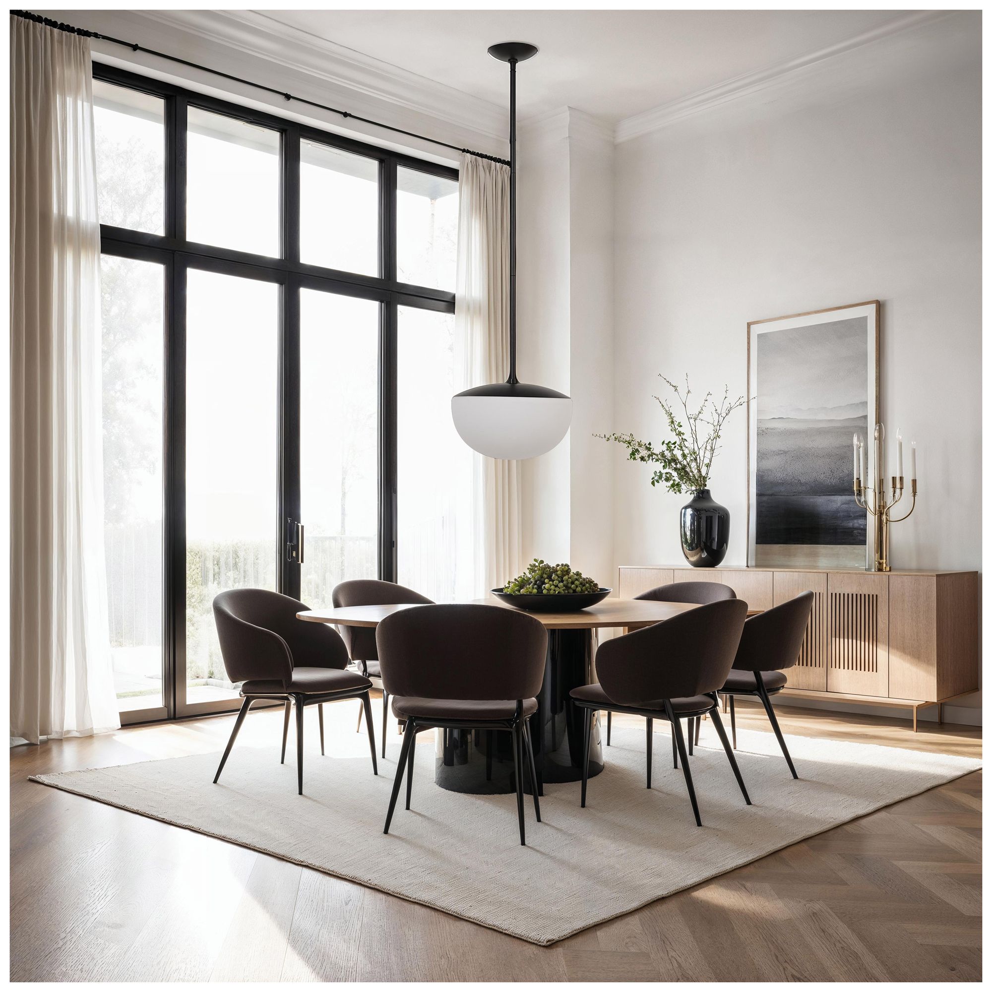 Image 2 Renwil Aditi 71" Height Ceiling Fixture, Milk White more views