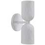 Renwil Akira Ceramic White Wall Sconce 5x11.25x5.5"