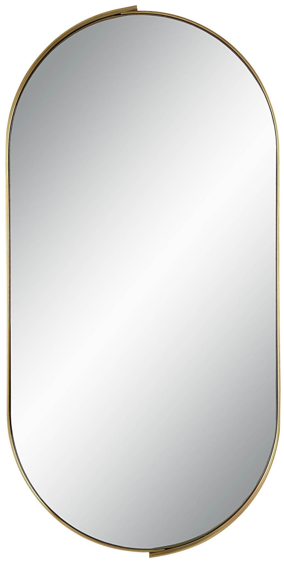 Image 4 Renwil Aleah 40" Tall Oval Wall Mirror, Yellow more views
