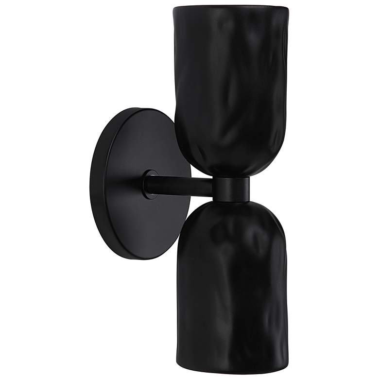 Image 1 Renwil Alessia Ceramic Matte Black Wall Sconce 5x11.25x5.5"