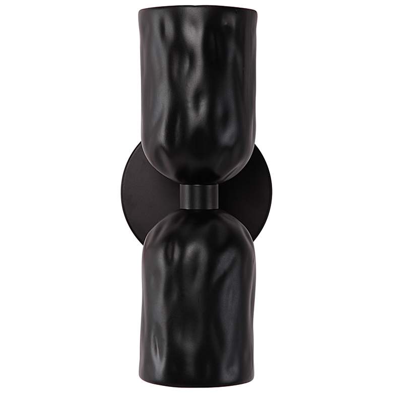 Image 4 Renwil Alessia Ceramic Matte Black Wall Sconce 5x11.25x5.5" more views