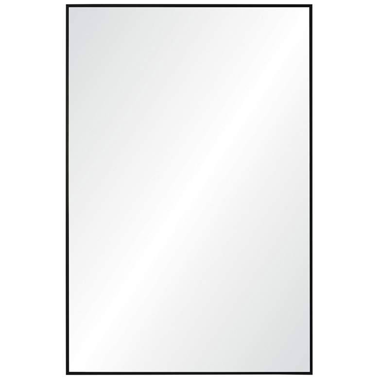 Image 2 Renwil Amara Matte Black Iron 30" x 45" Rectangular Wall Mirror