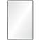 Renwil Amara Matte Black Iron 30" x 45" Rectangular Wall Mirror
