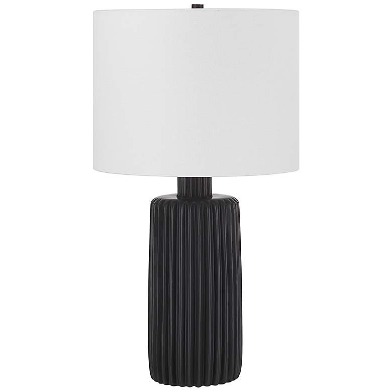 Image 1 Renwil Anada 24 1/2" High Modern Matte Black Ceramic Table Lamp
