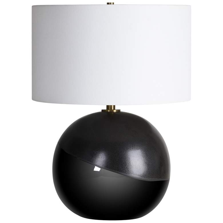 Image 1 Renwil Anders 23 1/4" Matte and Glazed Black Ceramic Table Lamp