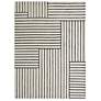1_Renwil Arctica 10182 5'3"x7'3" Ivory Black Wool Area Rug