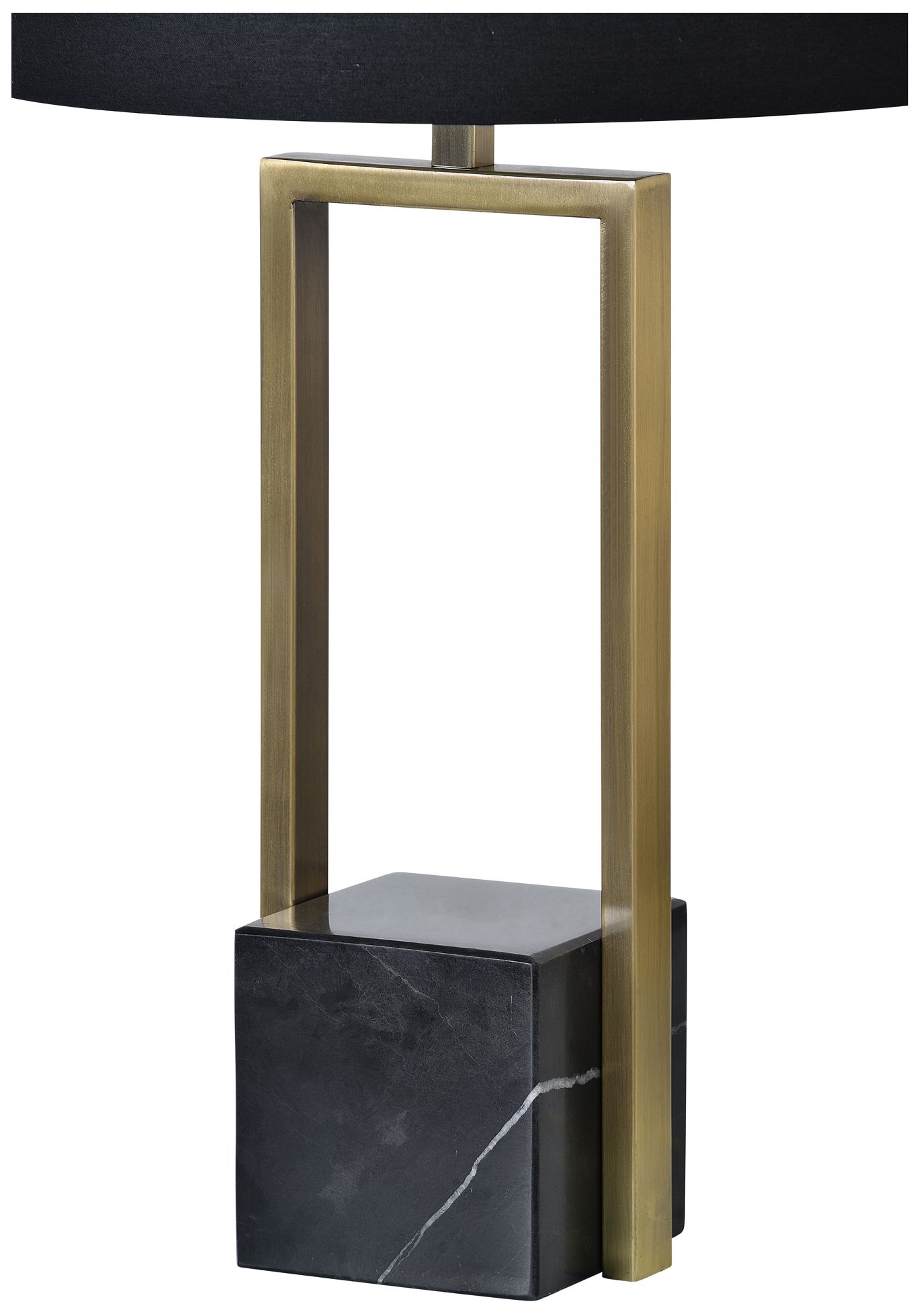 Image 2 Renwil Arla 27 3/4" High Modern Brass and Black Marble Table Lamp more views