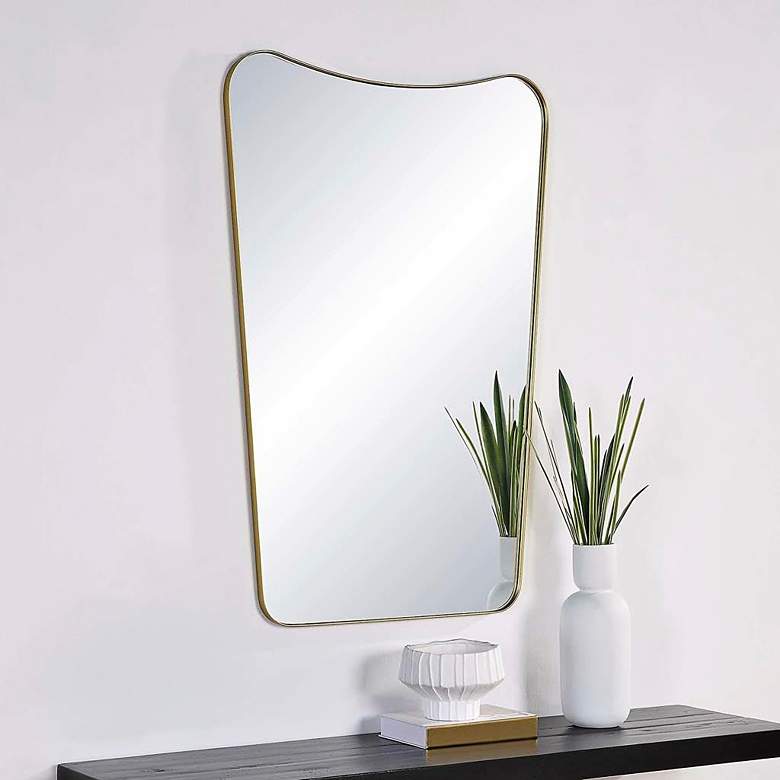 Image 1 Renwil Artesia Iron Gold Wall Mirror 30 x 45 x 1