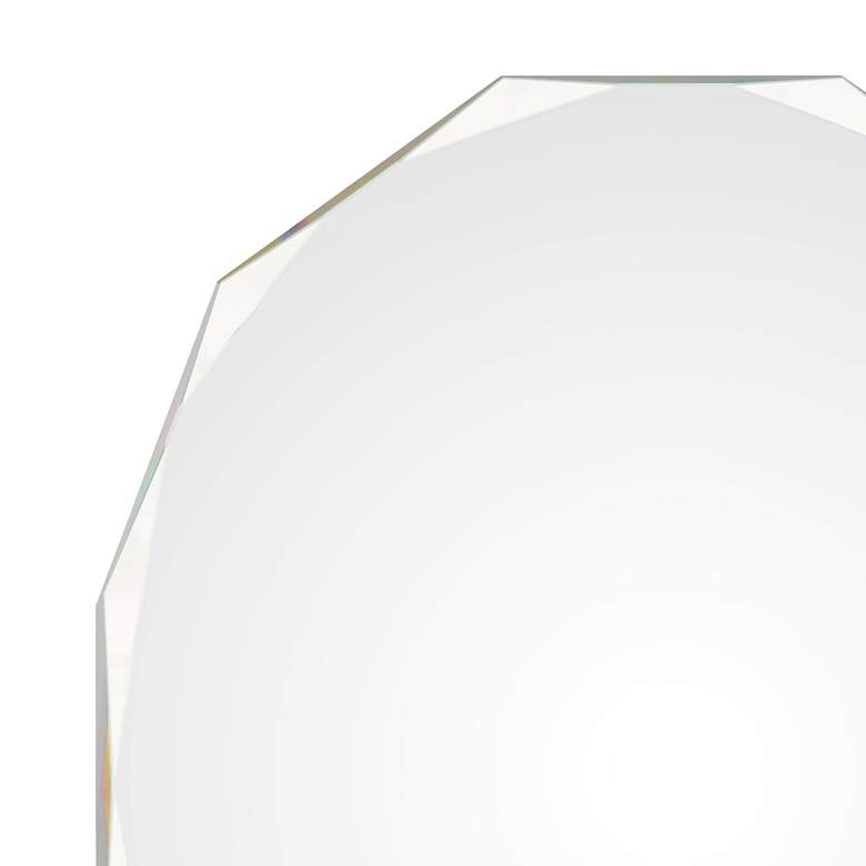 Image 2 Renwil Astor All-Glass 24" x 28" Polygonal Frameless Wall Mirror more views