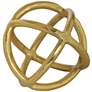 2_Renwil Azimuth Gold Statue 6" Round Metal Decorative Ball