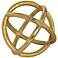 Renwil Azimuth Gold Statue 6" Round Metal Decorative Ball
