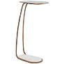 2_Renwil Balam 6 1/2" Wide Antique Brass Side Table