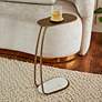 1_Renwil Balam 6 1/2" Wide Antique Brass Side Table