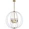 Renwil Basil Pine Wood White Ceiling Fixture Dia-31x32"H