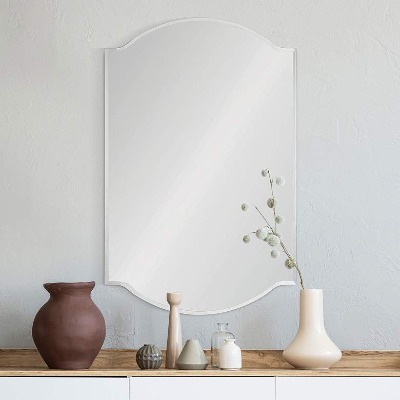 Image 1 Renwil Bellerose Frameless 24" x 36" Arched Wall Mirror