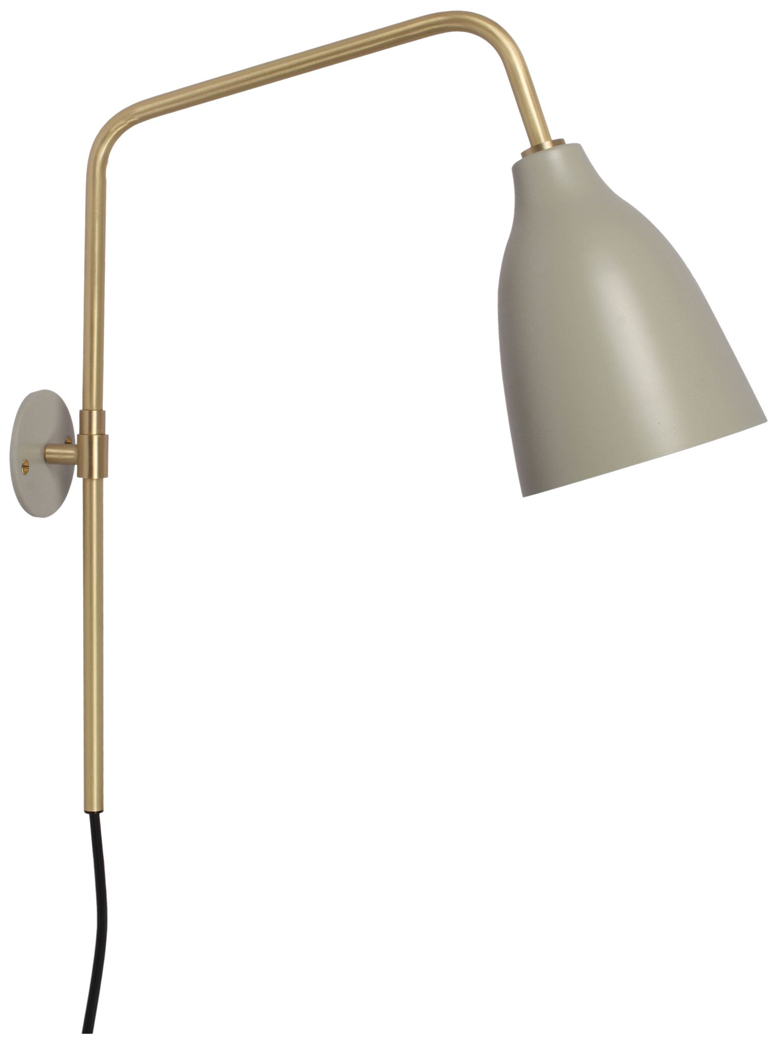 Image 2 Renwil Browne Brass Satin Plated Grey Powder Wall Sconce 5.5x16.5x18 more views