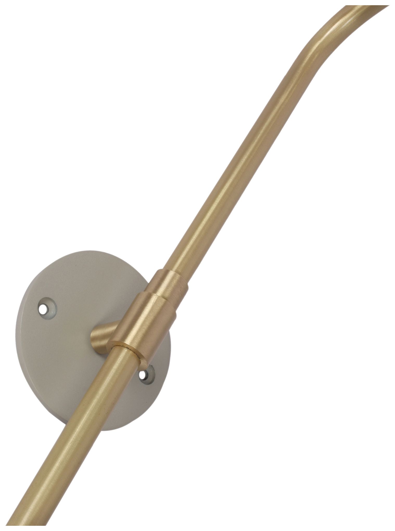 Image 3 Renwil Browne Brass Satin Plated Grey Powder Wall Sconce 5.5x16.5x18 more views