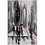 Renwil Bustling City II 34" Wide Hand-Painted Wall Art