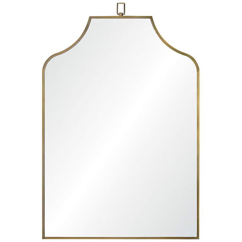 Image 2 Renwil Calliope Iron Antique Brushed Brass Wall Mirror 30 x 45 x .75