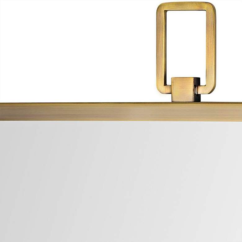 Image 3 Renwil Calliope Iron Antique Brushed Brass Wall Mirror 30 x 45 x .75 more views