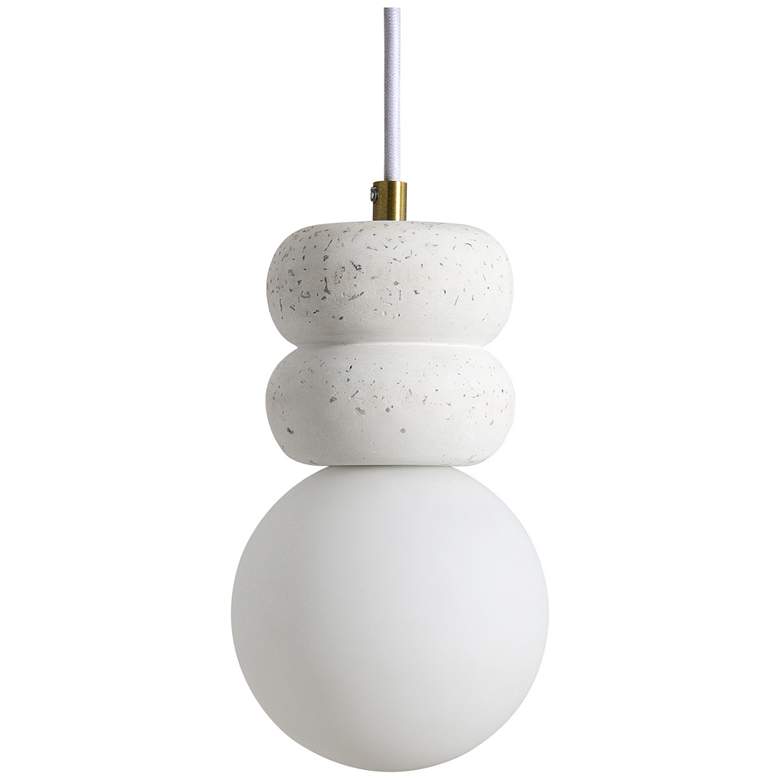 Image 2 Renwil Candra 4 3/4" Wide Modern Speckles Terrazzo Pendant Light