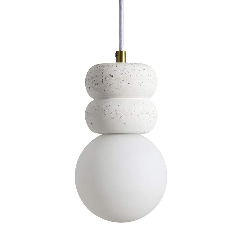 Image 3 Renwil Candra 4 3/4" Wide Modern Speckles Terrazzo Pendant Light more views