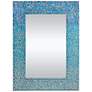Renwil Catarina Tropical Sea Blue 23" x 31" Mosaic Wall Mirror