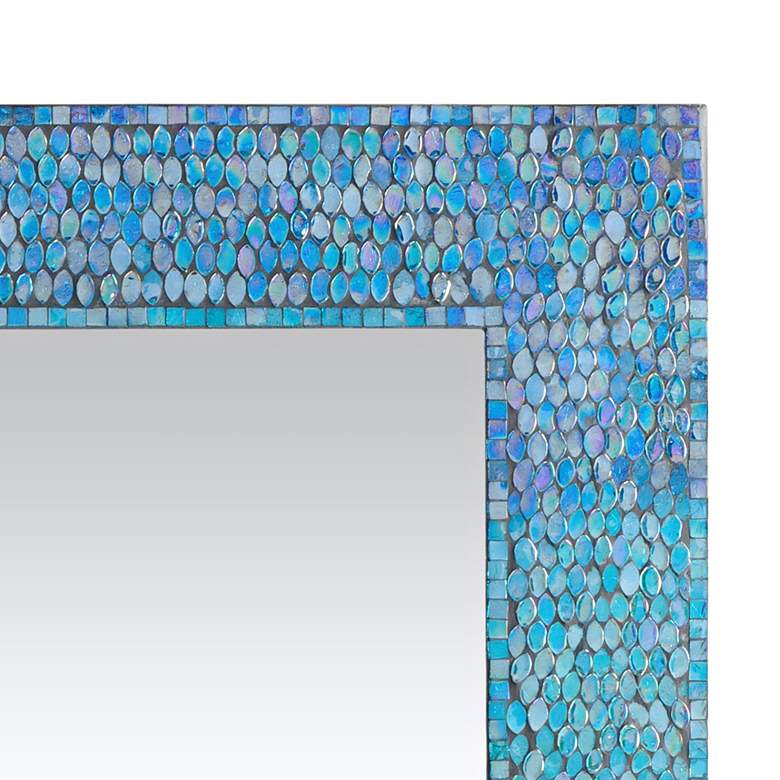 Image 3 Renwil Catarina Tropical Sea Blue 23" x 31" Mosaic Wall Mirror more views
