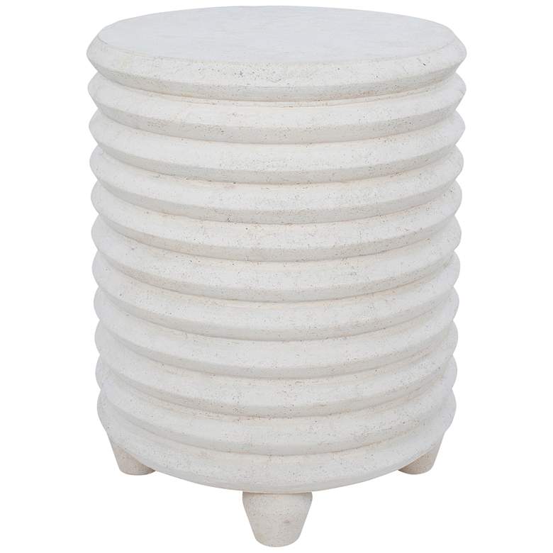Image 5 Renwil Chayton 15 1/4" Wide Natural Stone Indoor/Outdoor Side Table more views