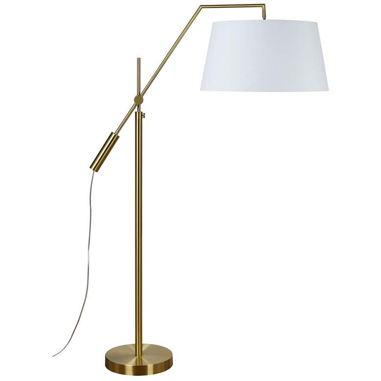 Image 1 Renwil Claire 70" High Modern Plated Satin Brass Floor Lamp