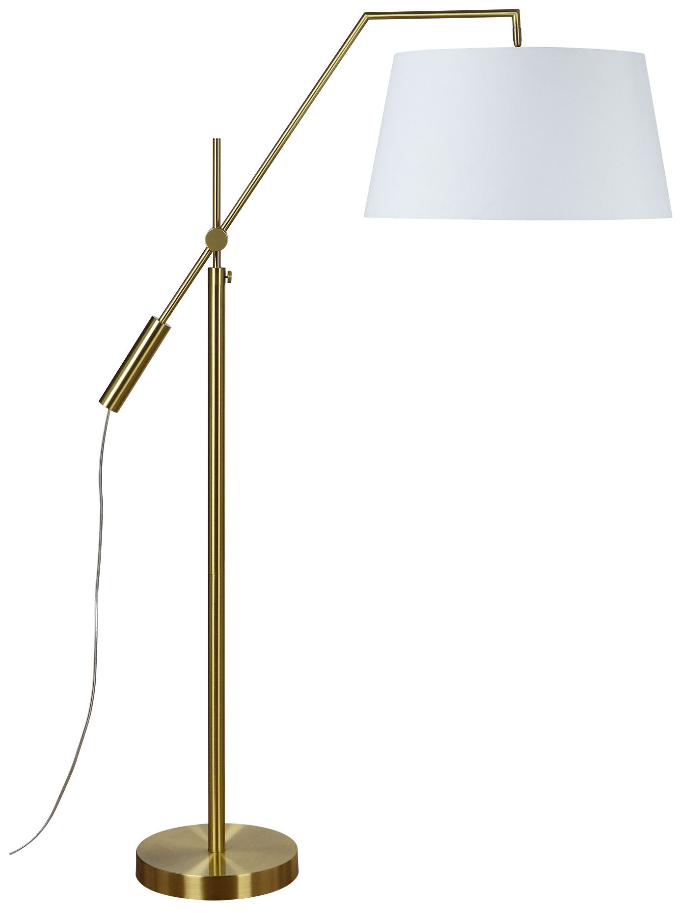 Renwil Claire Plated Satin Brass Floor Lamp