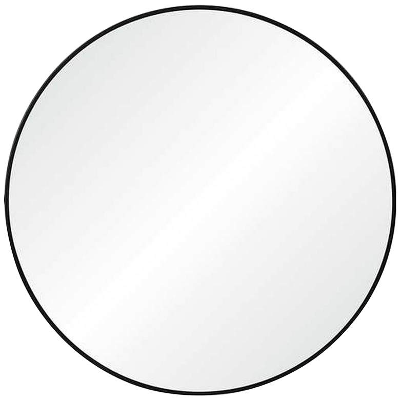 Image 2 Renwil Claribel Black Powder-Coated Iron 30" Round Wall Mirror