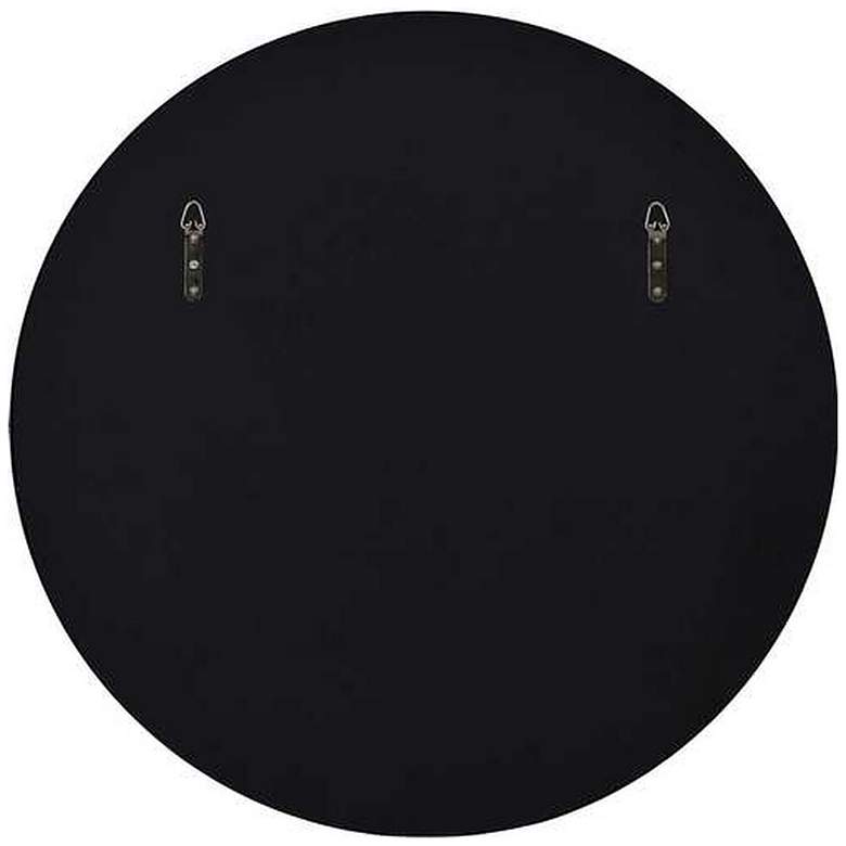 Image 5 Renwil Claribel Black Powder-Coated Iron 30" Round Wall Mirror more views