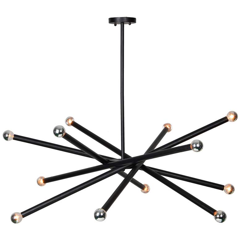 Image 1 Renwil Clemente Iron Black Powder Coated Ceiling Fixture 36x40x40"