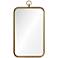 Renwil Coburg Golden Brass 22" x 36" Rectangular Wall Mirror