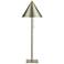 Renwil Cone Shade 25" High Modern Metal Pull Chain Table Lamp
