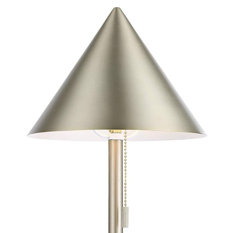 Image 3 Renwil Cone Shade 25" High Modern Metal Pull Chain Table Lamp more views