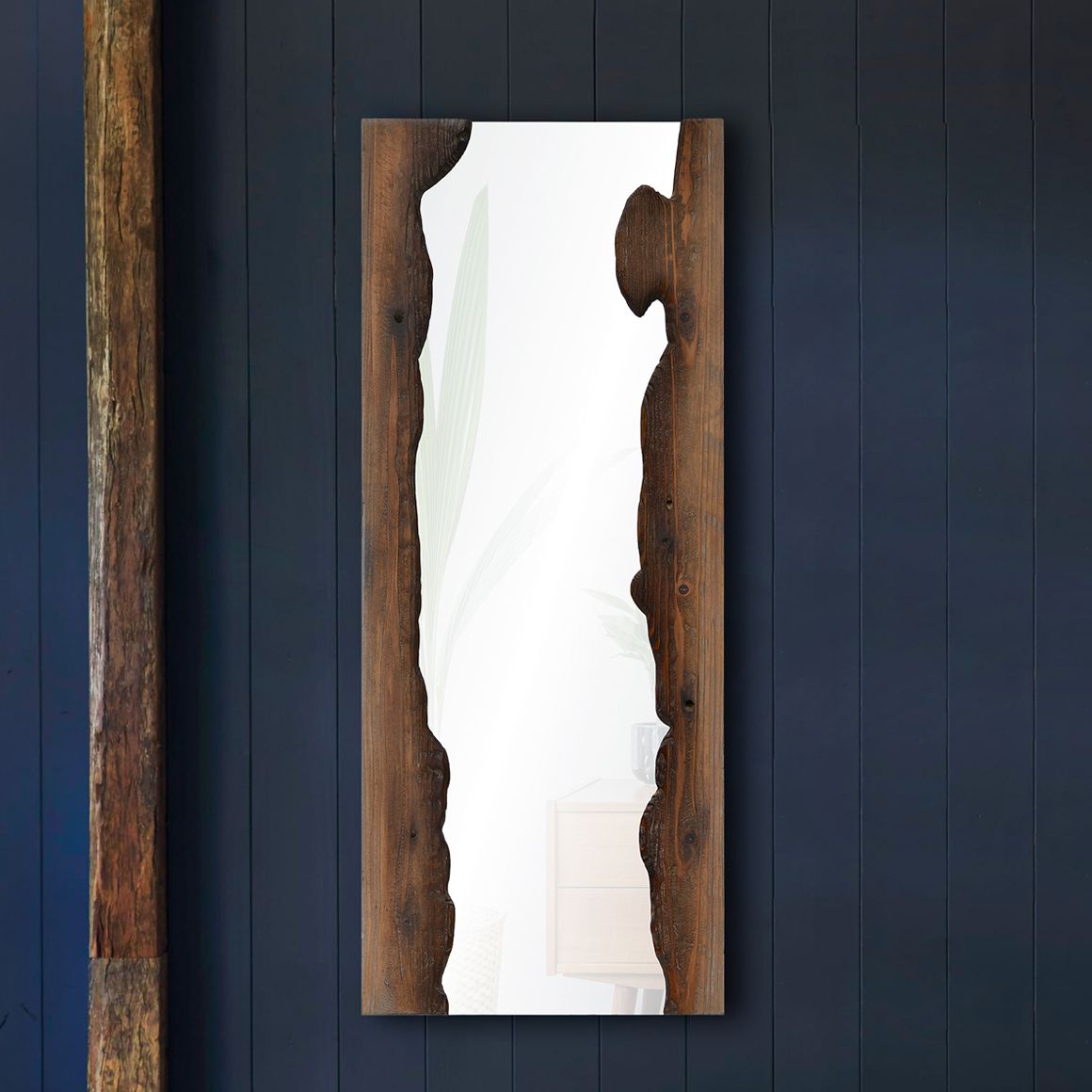 Thumbnail1 of Renwil Connix 50" Tall Rectangle Wall Mirror, Brown