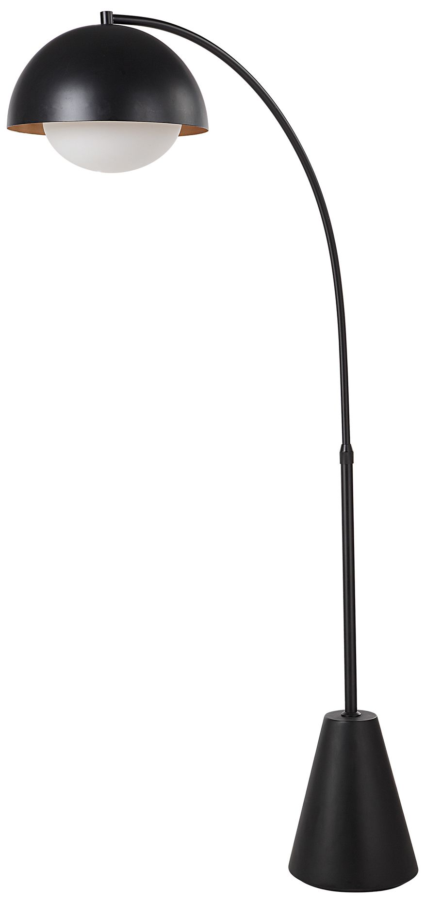 Renwil Cooke Matte Black Floor Lamp 38x65 - 75 ADJ.x15.75
