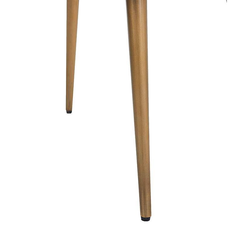 Image 4 Renwil Core 30" Wide Brass and Whitewash Wood Modern Coffee Table more views