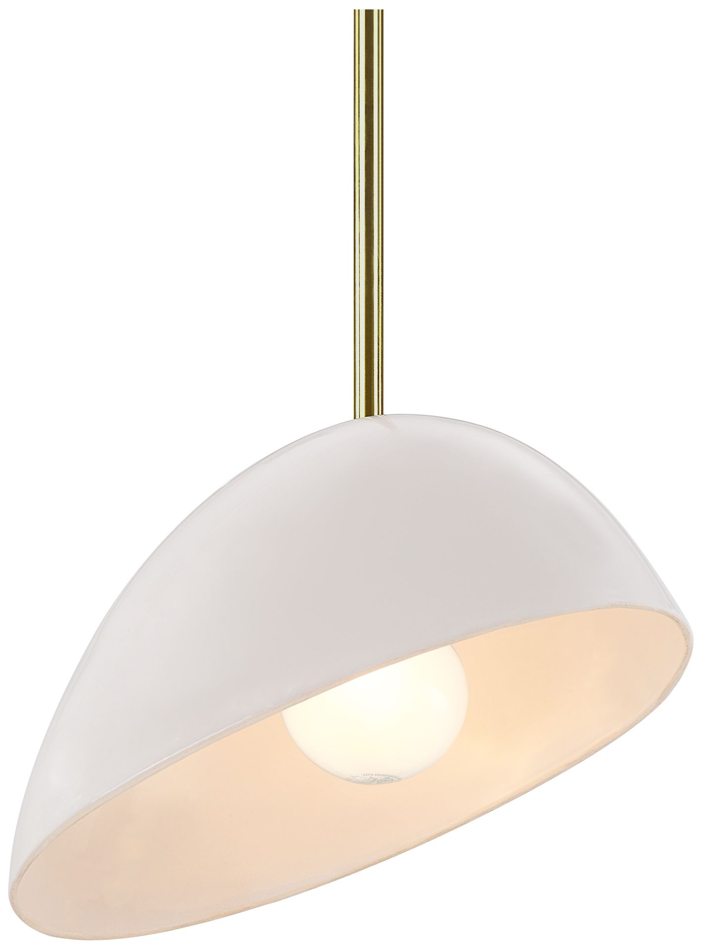 Renwil Corio Ceramic Gloss Glazed Off-White Ceiling Fixture 11.75x8.75x7&am