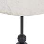 3_Renwil Corrine 20" Wide Matte Black and Natural White Side Table more views