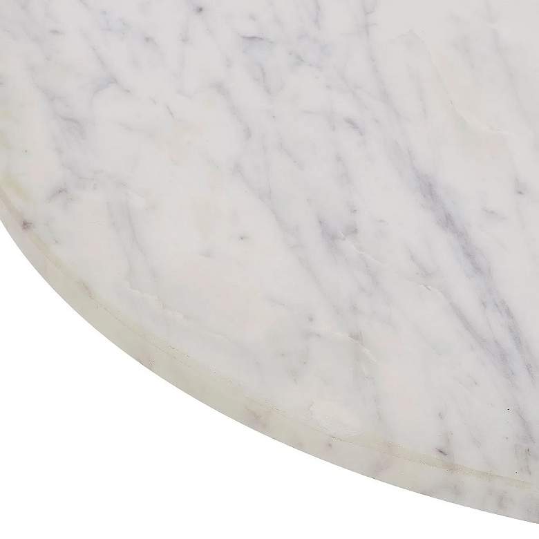Image 4 Renwil Corrine 20" Wide Matte Black and Natural White Side Table more views